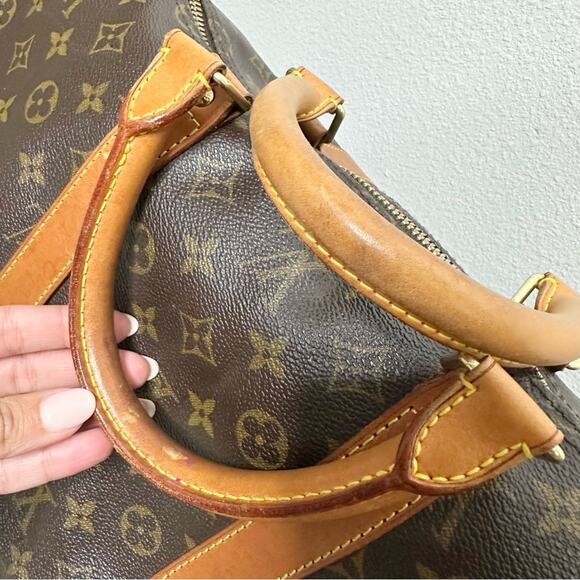 Louis Vuitton Keepall Bandoulière 55 Monogram Large Travel Bag - Picture 5 of 15